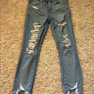 American Eagle Distressed Blue Women's Jeans
